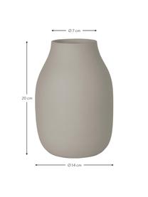 Wazon z ceramiki Colora, Ceramika, Taupe, Ø 14 x W 20 cm