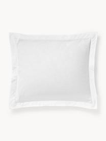 Poszewka na poduszkę z bawełny z lamówką Jonie, Biały, S 40 x D 80 cm
