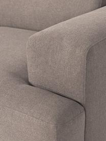 Sofa Melva (3-osobowa), Tapicerka: 100% poliester Dzięki tka, Stelaż: lite drewno sosnowe, cert, Nogi: tworzywo sztuczne, Taupe tkanina, S 238 x G 101 cm