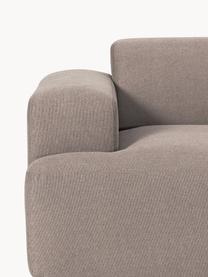 Sofa Melva (3-osobowa), Tapicerka: 100% poliester Dzięki tka, Stelaż: lite drewno sosnowe, cert, Nogi: tworzywo sztuczne, Taupe tkanina, S 238 x G 101 cm