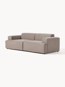 Sofa Melva (3-Sitzer), Bezug: 100 % Polyester Der hochw, Gestell: Massives Kiefernholz, Spa, Füße: Kunststoff Dieses Produkt, Webstoff Taupe, B 238 x T 101 cm