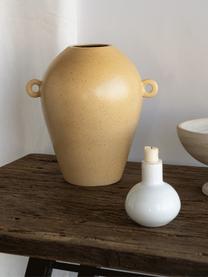 Handgefertigte Keramik-Vase Quiet in Beige, Keramik, Beige, B 29 x H 30 cm