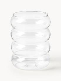 Verres à eau soufflés bouche Bubbly, 4 pièces, Verre borosilicate, Transparent, Ø 8 x haut. 10 cm