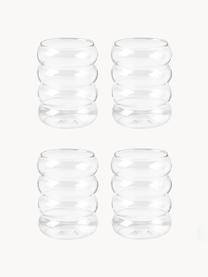 Verres à eau soufflés bouche Bubbly, 4 pièces, Verre borosilicate, soufflé bouche

Découvrez la polyvalence du verre borosilicaté pour votre maison ! Ce matériau de haute qualité, fiable et robuste, se distingue par une résistance exceptionnelle à la chaleur, ce qui le rend idéal pour votre thé ou café chaud. Par rapport au verre traditionnel, le verre borosilicaté est plus résistant aux fissures et aux bris, en faisant un compagnon sûr pour votre intérieur, Transparent, Ø 8 x haut. 10 cm, 320 ml