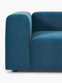 Samt-Modulares Sofa Lena (3-Sitzer), Bezug: Samt (100 % Polyester) De, Gestell: Kiefernholz, Schichtholz,, Samt Petrol, B 209 x T 106 cm
