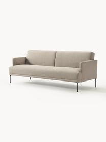 Schlafsofa Fluente (3-Sitzer), Bezug: 80 % Polyester, 20 % Rami, Gestell: Massives Kiefernholz, Webstoff Beige, B 220 x T 88 cm