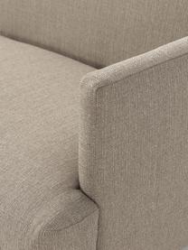 Schlafsofa Fluente (3-Sitzer), Bezug: 80 % Polyester, 20 % Rami, Gestell: Massives Kiefernholz, Füße: Metall, pulverbeschichtet, Webstoff Beige, B 220 x T 88 cm