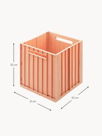 Aufbewahrungsbox Elijah mit Deckel, klappbar, 60 % recyceltes Kunststoff, 40 % Kunststoff, Peach, B 32 x T 31 cm