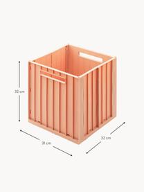 Pudełko do przechowywania z pokrywką Elijah, 60% tworzywa sztucznego z recyklingu, 40% tworzywo sztuczne, Peach, S 32 x G 31 cm