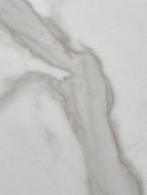 Esstisch Carl in Marmor-Optik, 180 x 90 cm, Mitteldichte Holzfaserplatte (MDF), mit lackbeschichtetem Papier in Marmor-Optik überzogen, Weiss, marmoriert, B 180 x T 90 cm