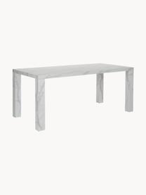 Mesa de comedor Carl, tablero en aspecto mármol, 180 x 90 cm, Tablero de fibras de densidad media (MDF), recubierto en melanina, Blanco mármol, An 180 x F 90 cm