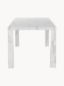 Mesa de comedor Carl, tablero en aspecto mármol, 180 x 90 cm, Tablero de fibras de densidad media (MDF), recubierto en melanina, Blanco mármol, An 180 x F 90 cm