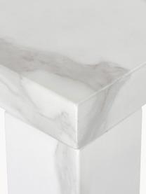 Table look marbre Carl, 180 x 90 cm, MDF avec papier adhésive aspect marbre, Blanc, marbré, larg. 180 x prof. 90 cm
