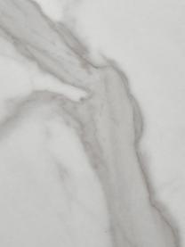 Stół do jadalni o wyglądzie marmuru Carl, Płyta pilśniowa średniej gęstości (MDF) z papierem pokrytym lakierem o wyglądzie marmuru, Biały, marmurowy, S 180 x G 90 cm