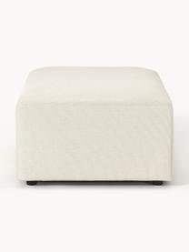 Pouf XL Melva, larg 116 x prof. 72 cm, Tissu blanc cassé, larg. 116 x prof. 72 cm