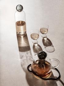 Mundgeblasene Teekanne Still, 1.3 L, Glas, Transparent, Anthrazit, 1.3 L