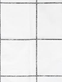 Karierter Baumwollperkal-Bettdeckenbezug Juna, Webart: Perkal Fadendichte 180 TC, Weiss, B 160 x L 210 cm