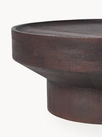 Mesa de centro redonda de madera de mango Benno, Madera de mango maciza lacada

Este producto está hecho de madera de origen sostenible y con certificación FSC®., Madera de mango lacada en marrón oscuro, Ø 80 cm