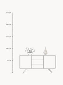 Mobile dimmbare LED-Tischlampe Bagdad, Edelstahl, beschichtet, Off White, B 20 x H 36 cm