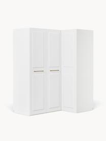 Armoire d'angle modulaire Charlotte, larg. 165 cm, plusieurs variantes, Blanc, Basic Interior : larg. 165 x haut. 200 cm, avec module d'angle