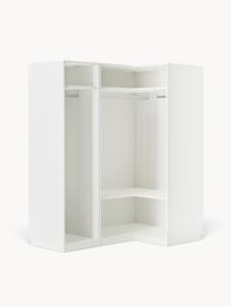 Armoire d'angle modulaire Charlotte, larg. 165 cm, plusieurs variantes, Blanc, Basic Interior : larg. 165 x haut. 200 cm, avec module d'angle