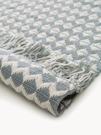 In- & Outdoor-Teppich Morty mit Fransen, 100 % Polyester (PET, recycelt), Grau, Off White, B 80 x L 150 cm (Größe XS)