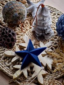 Sada vánočních ozdob Feather, 4 díly, Polystyren, peří, Odstíny hnědé, Ø 9 cm