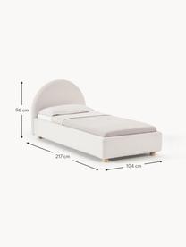 Jednolôžková posteľ Ebba, Svetlobéžová, Š 90 x D 200 cm