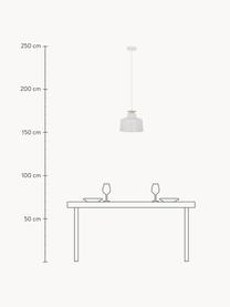 Lampada a sospensione stile nordico Malmö, Paralume: metallo, Baldacchino: metallo, Bianco, Ø 30 x Alt. 26 cm