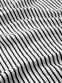 Housse de couette réversible en flanelle motif casse-noisette Noan, Noir, blanc, larg. 200 x long. 200 cm