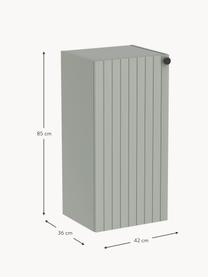 Bad-Hängeschrank Emil, B 42 cm, links, Griffe: Metall, beschichtet, Salbeigrün, B 42 x H 85 cm