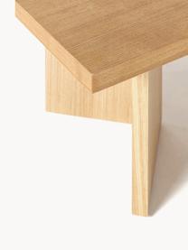 Table basse en bois Toni, MDF avec placage en frêne, laqué, Bois clair, Ø 100 x haut. 55 cm