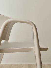 Sedia con braccioli in plastica Monti 2 pz, Plastica, Beige, Larg. 56 x Prof. 54 cm