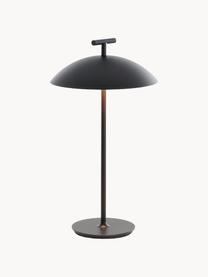 Lámpara de mesa LED regulable Mini Geen-A, portátil, Poliéster con pintura en polvo, Negro, Ø 20 x Al 36 cm