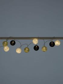 Guirnalda de luces Ball, 150 cm, Plástico, tela, Gris, negro, blanco, L 150 cm