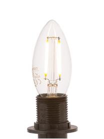 E14 Leuchtmittel, 2W, warmweiss, 1 Stück, Leuchtmittelschirm: Glas, Leuchtmittelfassung: Aluminium, Transparent, Ø 4 x H 10 cm
