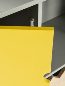 Casa delle bambole Mi Casa Su Casa, Legno di pino, pannello di fibra a media densità (MDF), Grigio, giallo, Larg. 61 x Alt. 106 cm