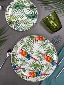 Service de table en porcelaine Parrot Jungle, 6 personnes (18 élém.), Porcelaine, Multicolore, Lot de différentes tailles