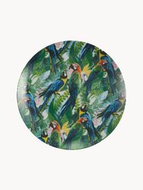 Service de table en porcelaine Parrot Jungle, 6 personnes (18 élém.), Porcelaine, Multicolore, Lot de différentes tailles