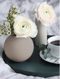 Ręcznie malowany wazon Ball, Ceramika, Jasny beżowy, Ø 10 x W 10 cm