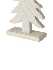 Piezas decorativas abetos de madera de pino Veli, 3 uds., Madera de pino, Madera clara, Set de diferentes tamaños