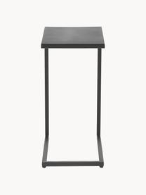 Kovový odkládací stolek Lupe, Potažený kov, Černá, Š 40 cm, V 60 cm