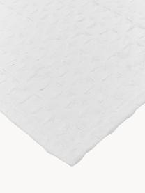 Přehoz s vaflovou strukturou Panal, 100 % bavlna, Bílá, Š 180 cm, D 260 cm (pro postele s rozměry až 140 x 200 cm)