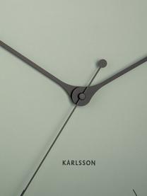 Reloj de pared Index, Metal recubierto, Negro, verde, Ø 40 cm