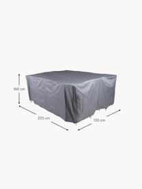 Gartenmöbel-Abdeckplane Möbelskydd, 100% Polyester, Dunkelgrau, B 205 x T 160 cm