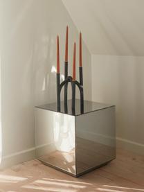 Kerzenhalter Angui aus Metall, Metall, beschichtet, Schwarz, Goldfarben, B 22 x H 34 cm