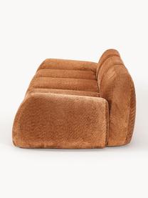 Modulares Sofa Wolke (4-Sitzer) aus Teddy-Bouclé, Bezug: Teddy-Bouclé (100 % Polye, Füße: Kunststoff Dieses Produkt, Teddy-Bouclé Terrakotta, B 343 x T 118 cm