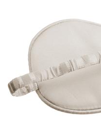 Masque de sommeil en soie Silke, Blanc ivoire, beige, larg. 21 x haut. 9 cm