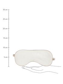 Masque de sommeil en soie Silke, Blanc ivoire, beige, larg. 21 x haut. 9 cm