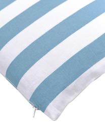 Federa arredo a righe color blu/bianco Timon, 100% cotone, Blu, bianco, Larg. 30 x Lung. 50 cm